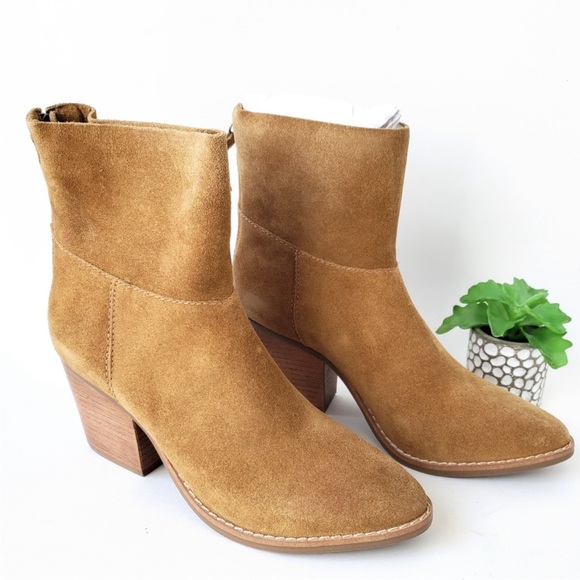 Free People Matisse Soho Tan Fawn Suede East Western Ankle Boots Size 6 New - Picture 5 of 11